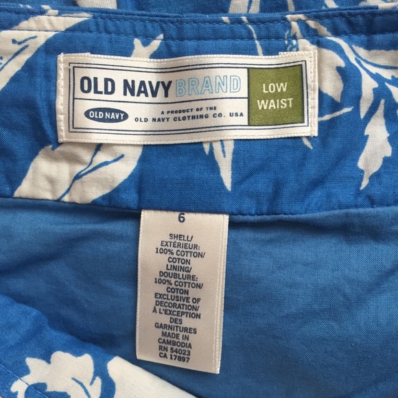 Old Navy floral knee length skirt size 6 - Picture 7 of 8